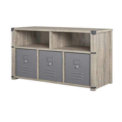 Little Seeds Nova Bedroom Storage Bench - Grey Oak|Banc de rangement Nova de Little Seeds pour la chambre à coucher - chêne gris