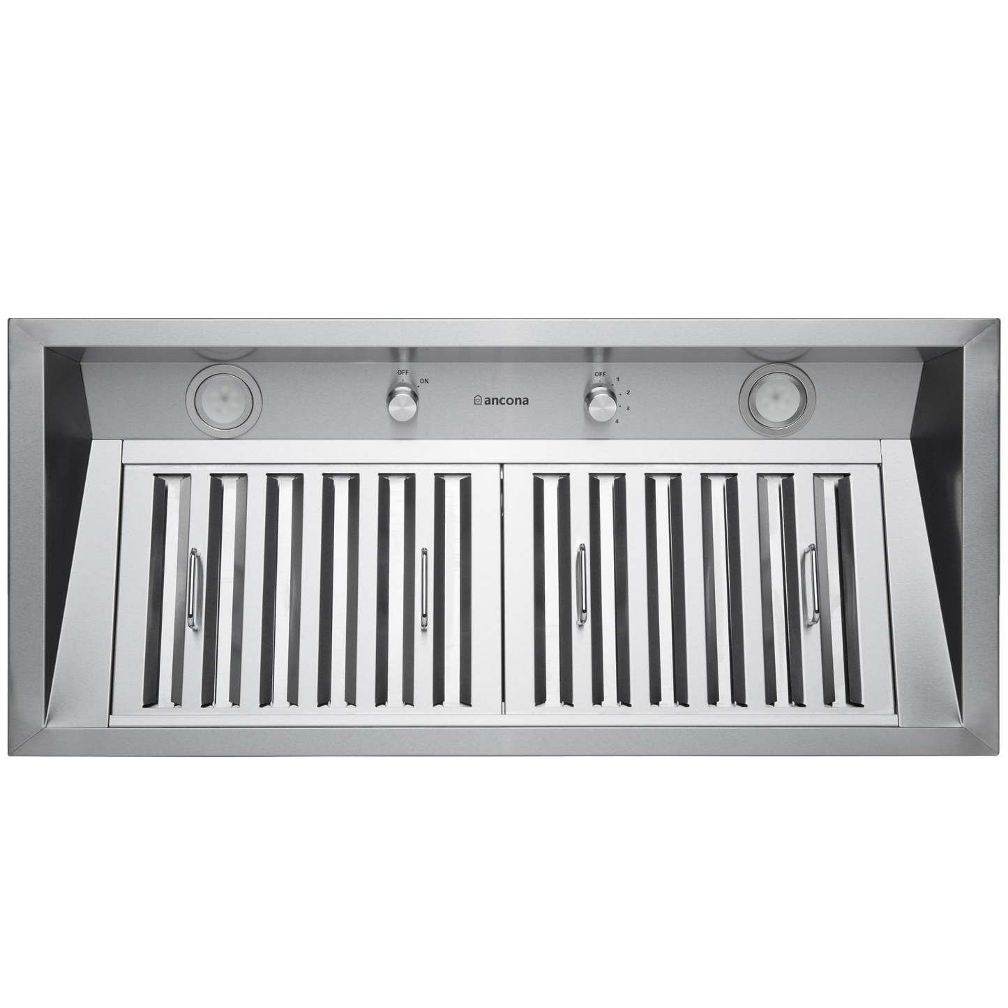 Hotte de cuisine à conduit Ancona Pro 34 encastrable en acier inoxydable - AN-1330 | Insertion de hotte de cuisinière à conduit Ancona Pro de 34 po en acier inoxydable - AN-1330 | D77GJAN9