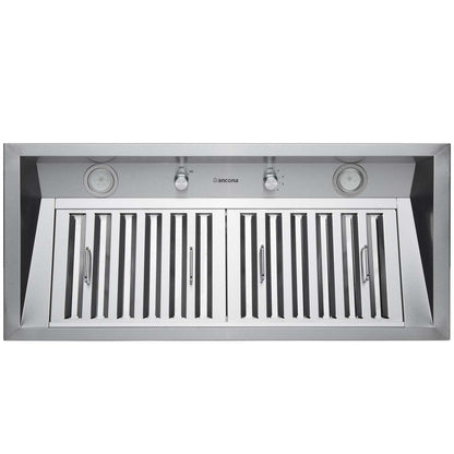 Hotte de cuisine à conduit Ancona Pro 34 encastrable en acier inoxydable - AN-1330 | Insertion de hotte de cuisinière à conduit Ancona Pro de 34 po en acier inoxydable - AN-1330 | D77GJAN9