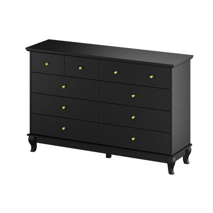 Commode double de 55,1 cm de large avec tiroirs de rangement