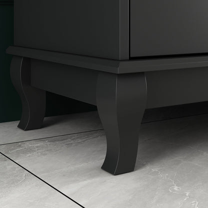 Commode double de 55,1 cm de large avec tiroirs de rangement