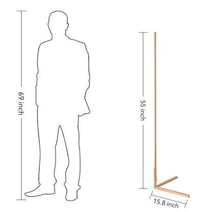 Lampadaire d'angle minimaliste LED en métal RGB 55