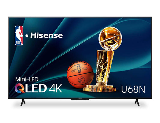 Hisense 75 QLED Mini LED 4K UHD HDR10+ Dolby Vision 60Hz Google Smart TV (75U68N) | Téléviseur intelligent QLED à mini DEL de Hisense UHD 4K de 75 po à 60 Hz avec HDR10+, Dolby VisionMC et Google TVMC (75U68N)