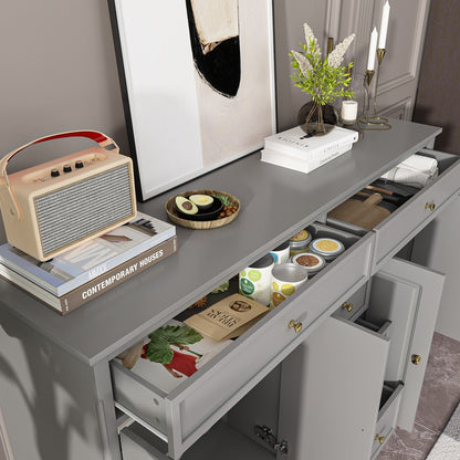 Buffet blanc laqué de style moderne et contemporain du milieu du siècle, 150 cm