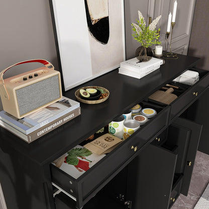 Buffet blanc laqué de style moderne et contemporain du milieu du siècle, 150 cm