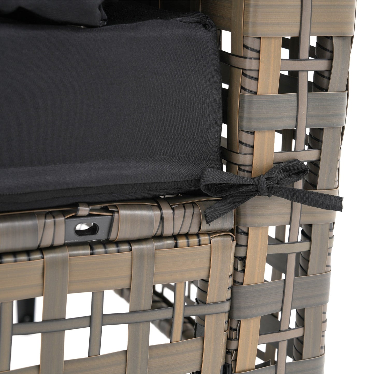 Ensemble de sièges d'extérieur sectionnels pour 6 personnes avec coussins