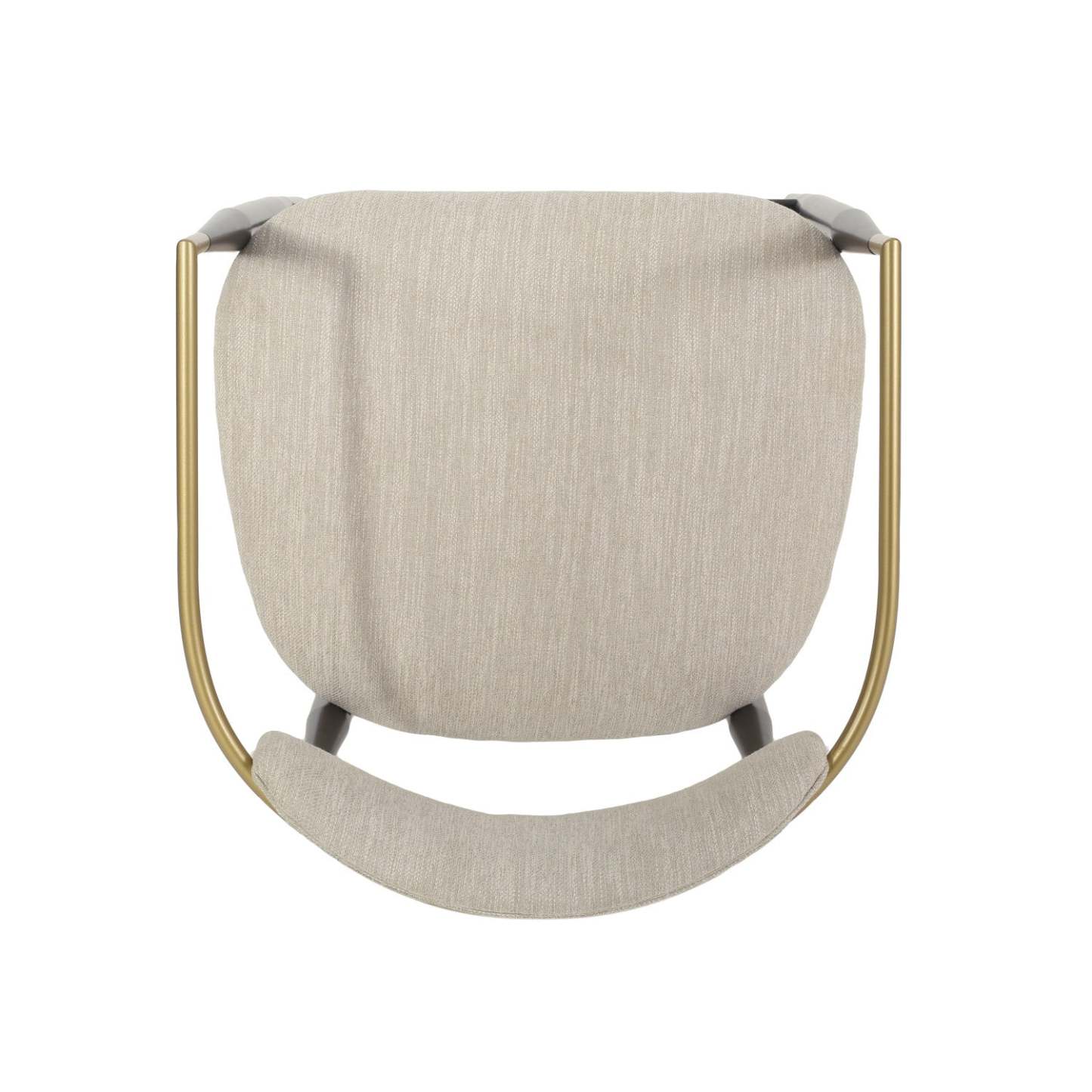 Ensemble de 2 tabourets de comptoir Aubrey avec dossier ouvert, revêtement en tissu, structure en métal - Beige | Ensemble De 2 Tabourets De Comptoir Aubrey Avec Dossier Ouvert, Revêtement En Tissu, Structure En Métal – Beige