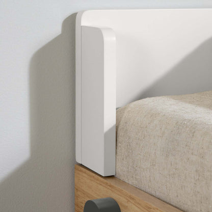 Lit simple Bebble - Gris naturel | Lit simple Bebble - naturel et gris