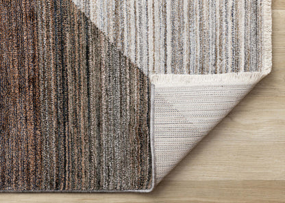 Tapis Olivia Distressed Géométrique Rouge Blanc Gris - 7'10 x 10'2|Carpette Olivia rouge, blanche et grise à motif géométrique vieilli - 7 pi 10 po x 10 pi 2 po