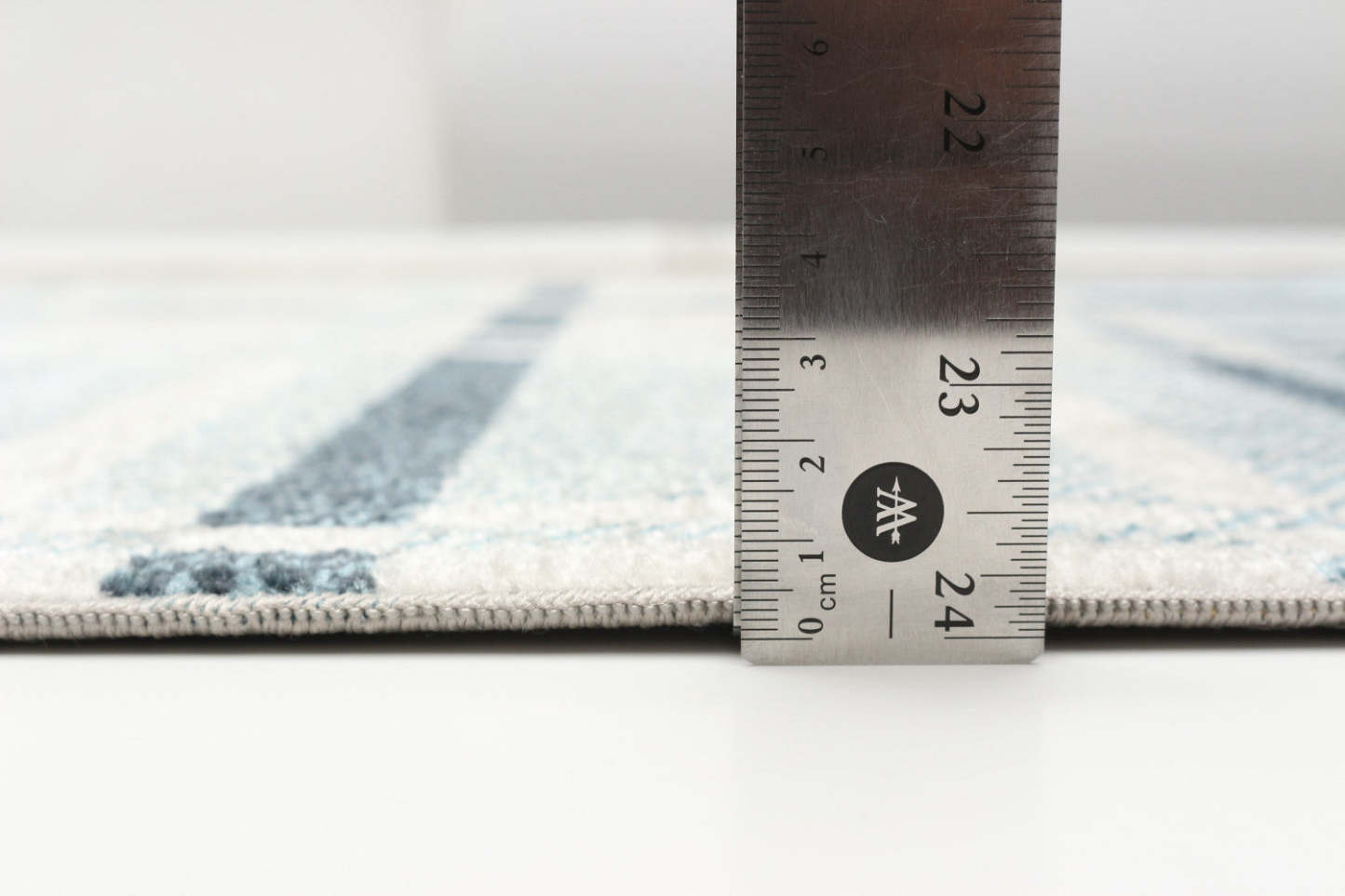 Tapis Roma bleu lavable en machine - 2'6 x 8'0|Carpette Roma bleue lavable à la machine - 2 pi 6 po x 8 pi 0 po|D86FACQ1