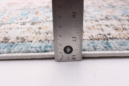 Tapis Zarita Bleu 6'7 X 9'6 Tapis|Carpette Zarita bleue 6 pi 7 po x 9 pi 6 po|D86FSMZU