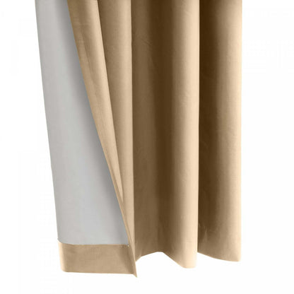 Thermaplus Alpine Taupe Blackout Grommet Curtain Panel - 52 x 95|Panneau de rideau coupe-lumière à œillets Alpin taupe de Thermaplus - 52 x 95