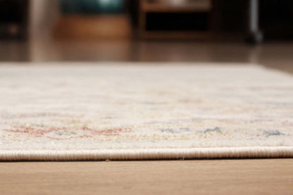 Carpette longue Rococo ivoire - 2 pi 8 po x 8 pi 2 po