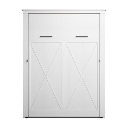 Bestar Key West 69 W Queen Murphy Bed - Blanc chêne solide|Grand lit escamotable Key West de Bestar de 69 po (L) - blanc chêne solide