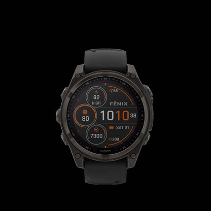 Garmin Fēnix 8 Solar Sapphire Smartwatch 47mm - Gps, Boussole, Gyroscope Et Altimètre Barométrique | Montre Connectée Garmin Fēnix 8 Solar Sapphire 47mm - Gps, Boussole, Gyroscope Et Altimètre Barométrique