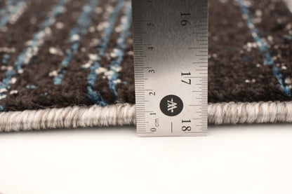 Tapis d'aire Aya gris-bleu - 3 pi 11 po x 5 pi 7 po|Carpette Aya gris-bleu - 3 pi 11 po x 5 pi 7 po| D29ZEN1N