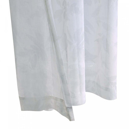 Habitat Floralie Olive Light Filtering Grommet Curtain Panel - 52 x 84|Panneau de rideau filtrant la lumière à œillets Floralie olive d'Habitat - 52 x 84