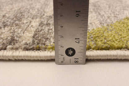 Tapis Korra Ivoire/Vert 2,39 m x 3,10 m | D27CZXJT