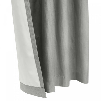 Thermaplus Brooklyn Grey Blackout Dual Header Curtain Panel - 52 x 95|Panneau de rideau occultant Brooklyn gris à double tête de Thermaplus - 52 x 95
