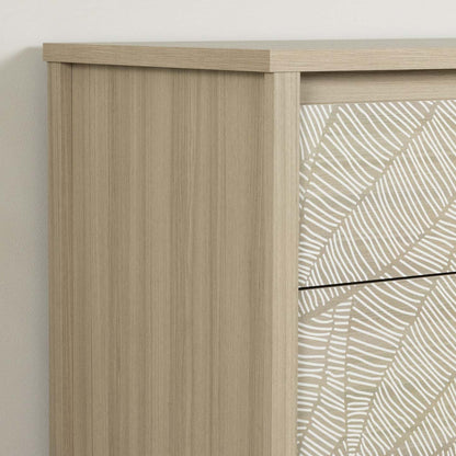 Commode Munich 6 tiroirs - Soft Elm White|Commode Munich à 6 tiroirs - orme naturel et blanche