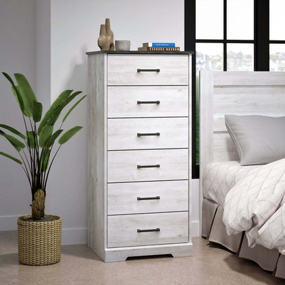 Prepac Rustic Ridge 23.75 6-Drawer Dresser - Washed White|Commode Rustic Ridge de Prepac de 23,75 po à 6 tiroirs - blanc vieilli