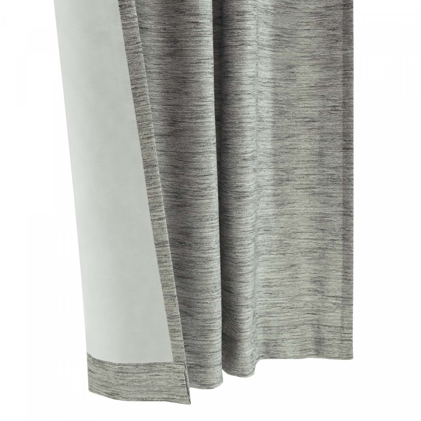 Habitat Odessa Grey Light Filtering Dual Header Curtain Panel - 52 x 95|Panneau de rideau filtrant la lumière Odessa gris à double têtes d’Habitat - 52 x 95