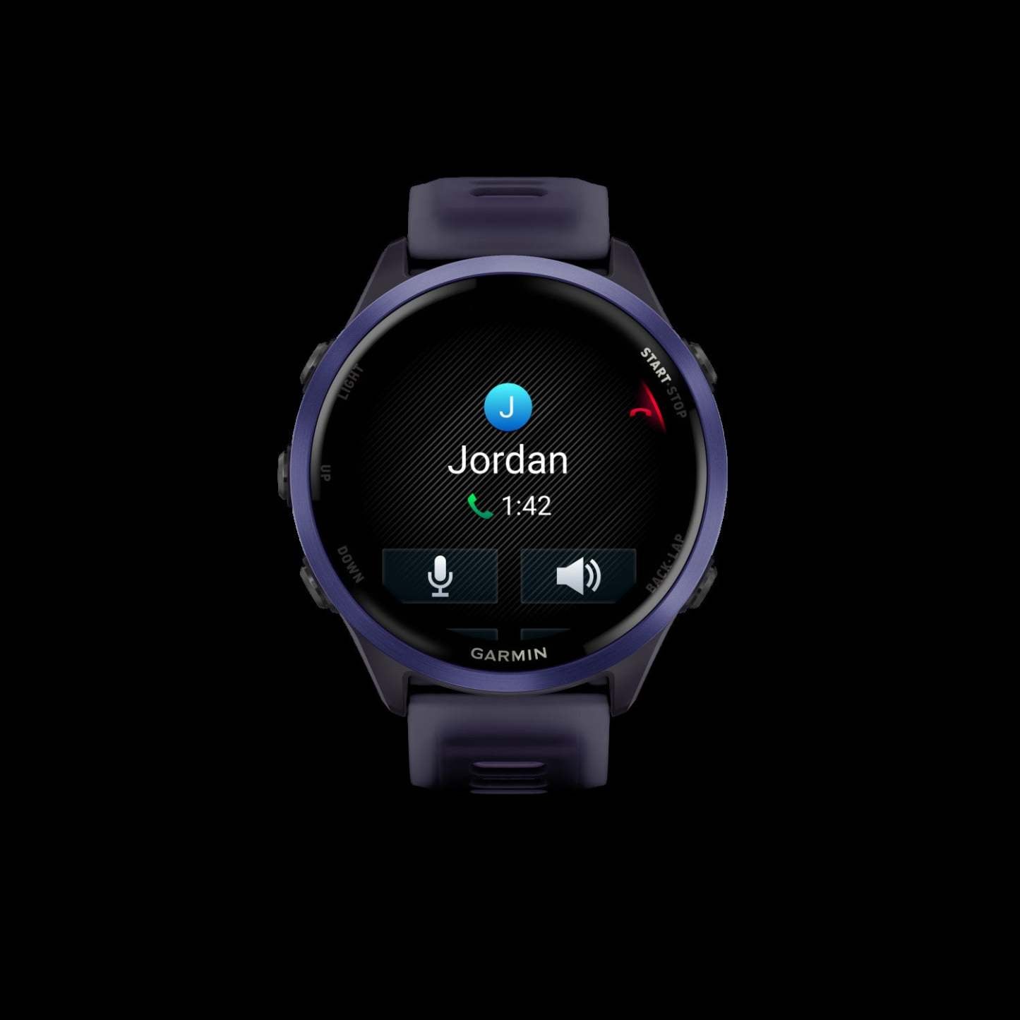 Montre intelligente Garmin Forerunner 570 47 mm, Amoled, Aluminium indigo, Violet/indigo, Suivi de fitness GPS, Course, Batterie de 11 jours