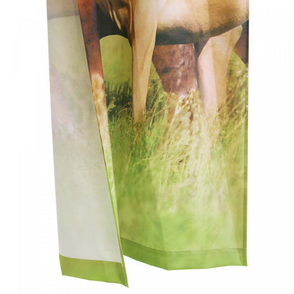 Habitat Horses Light Filtering Pole Top Curtain Panel Paire - 37 x 84|Paire de panneaux de rideau filtrant la lumière passe-tringle Chevaux d'Habitat - 37 x 84