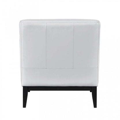 Fauteuil d'appoint Murdock en cuir argenté | Fauteuil D'appoint Murdock En Cuir Argenté