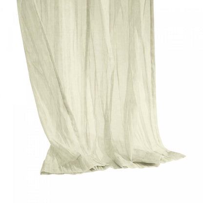 Panneau de rideau transparent Paloma gris à double têtes d'Habitat - 52 x 95|Habitat Paloma Grey Sheer Dual Header Curtain Panel - 52 x 95