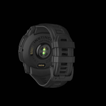 Garmin Instinct 3 50mm - Solaire Tactique, Noir, Gps, Lampe de Poche Led, Mil-std-810, Batterie Illimitée