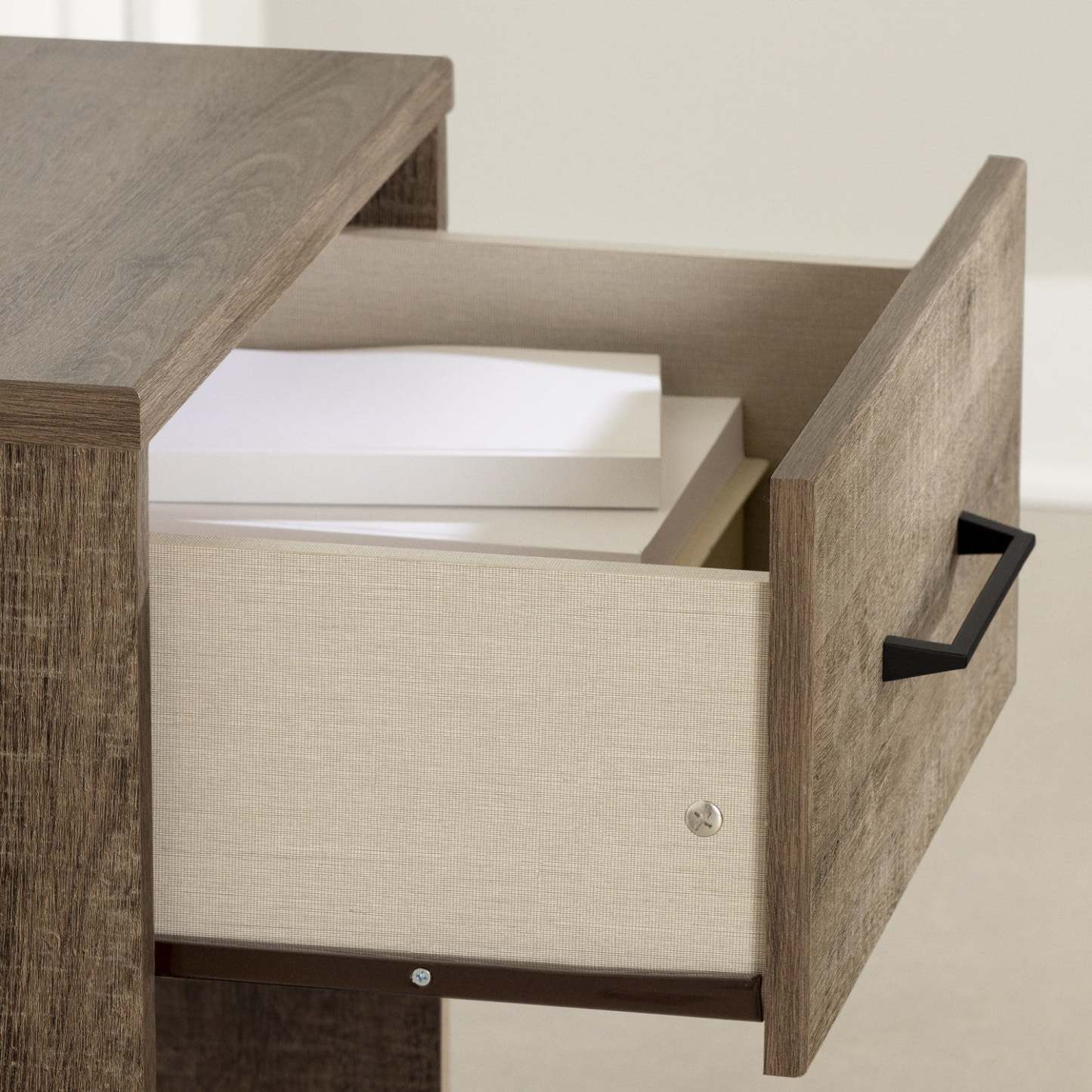 Table de nuit Arlen à 1 tiroir - chêne vieilli