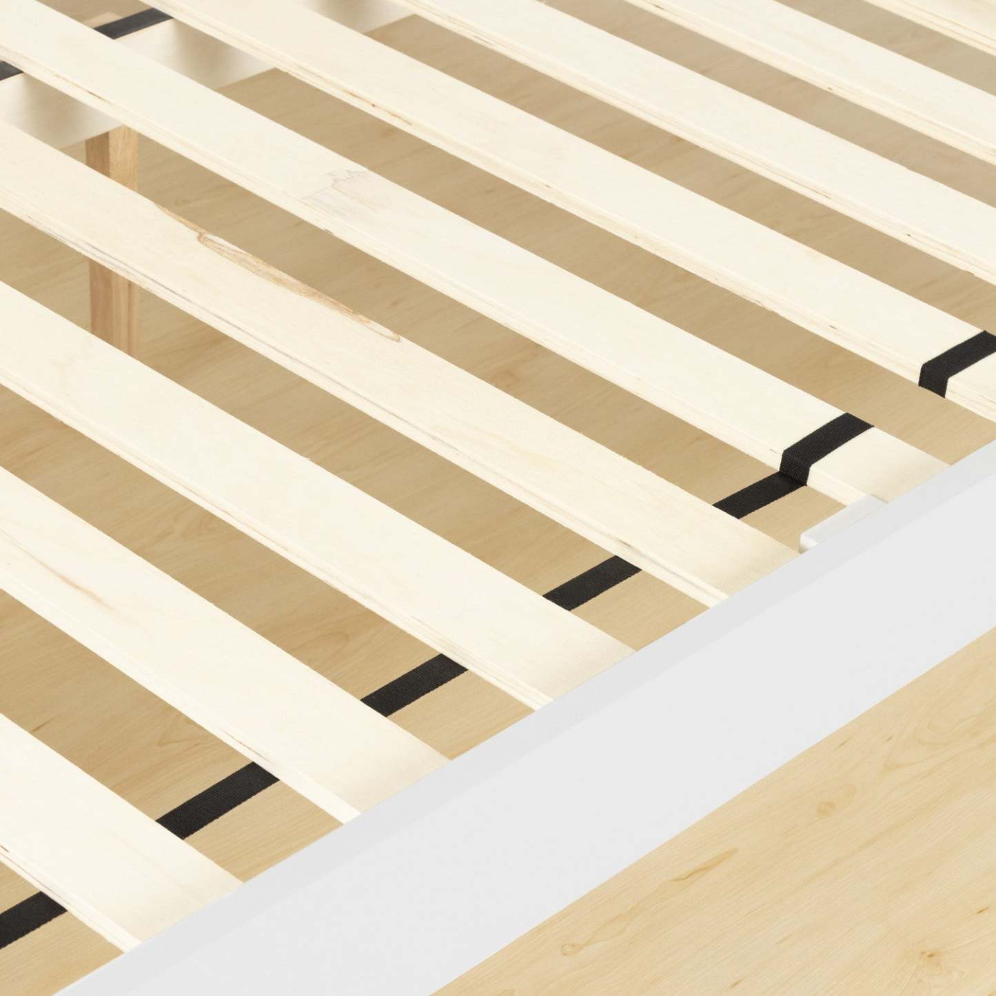 Plateforme Vito en bois massif - Lit Blanc | Vito Base De Lit En Bois - Blanc