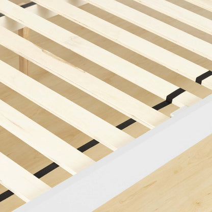 Plateforme Vito en bois massif - Lit Blanc | Vito Base De Lit En Bois - Blanc