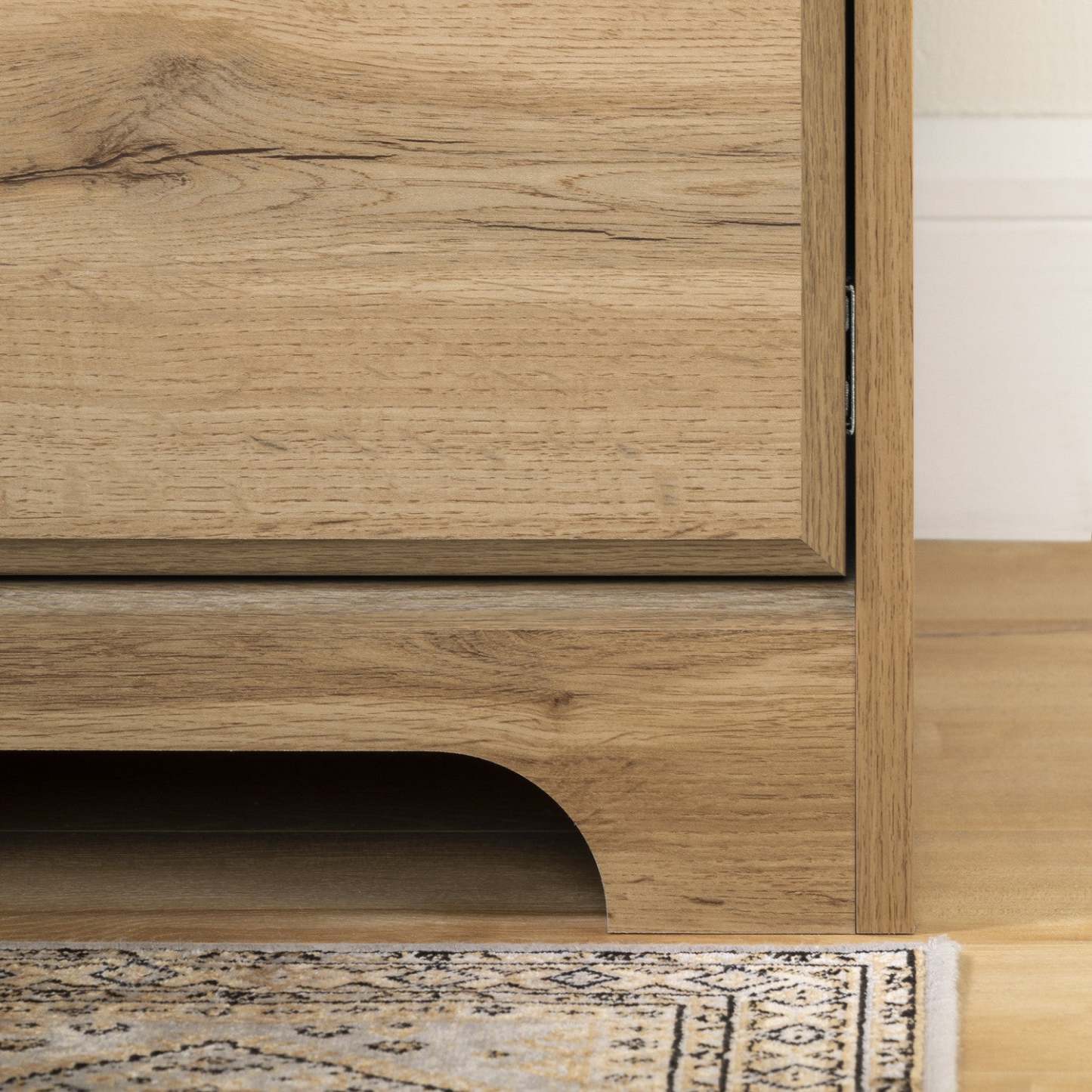 Bureau d'ordinateur Versa avec huche - Chêne Nordik | Versa Bureau De Travail Pour Ordinateur Avec Huche - Chêne Nordique