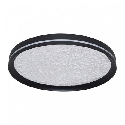 Luna Integrated Led Flush Mount 12, Black Lamp | Plafonnier Semi-encastre A Del Integrees Luna De 12 po, Noir