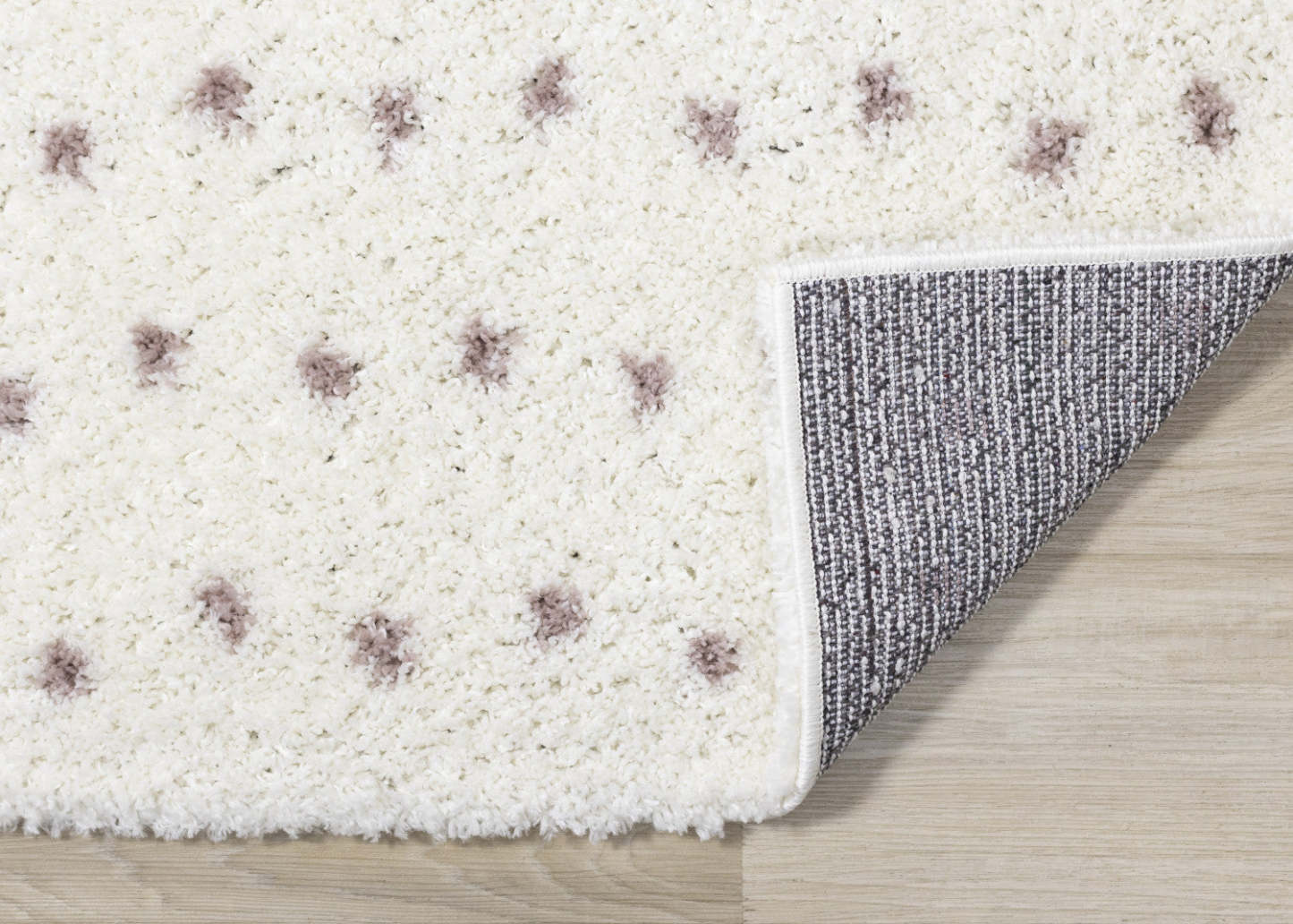 Carpette douce Taylor à motif de pois - 7 pi 10 po x 10 pi 6 po