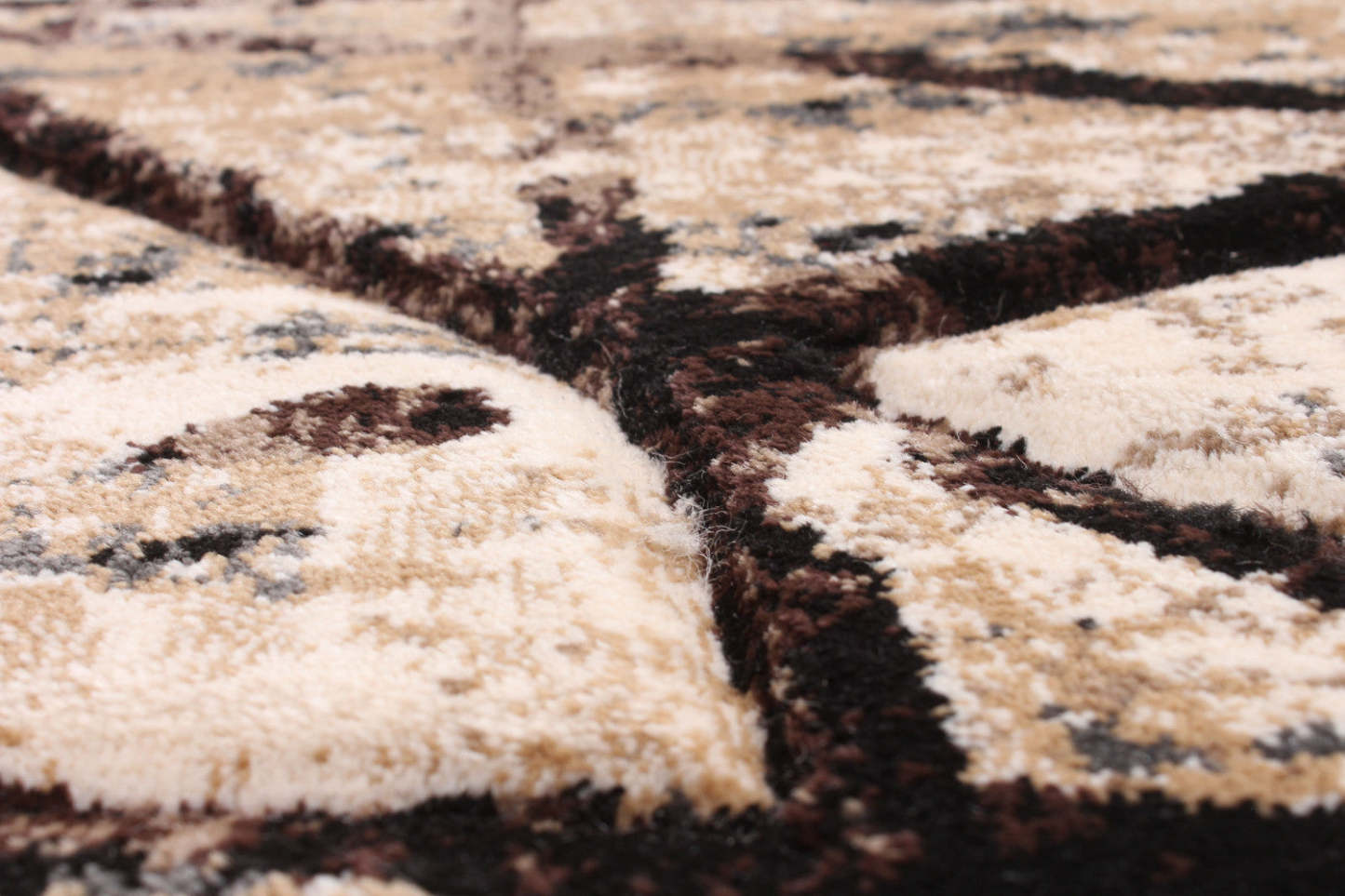 Carpette Cherokee dorée chocolat - 6 pi 7 po x 9 pi 6 po