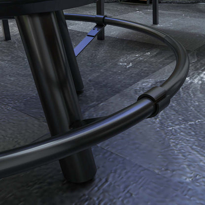 Outsunny Foyer Bbq Grill Avec Grille Et Poêle, Foyer À Bois, Noir|Outsunny Fire Pit Bbq Grill With Grate And Pan, Wood Burning Firepit, Black