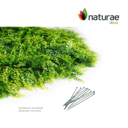 Panneau de feuillage 20 po x 20 po mélange de fougères artificielles 4 pièces | D10HDQ8M