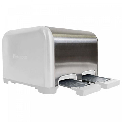 Kenmore 4-Slice Toaster with Dual Controls White - KKTSDC4SW|Grille-pain Kenmore à 4 tranches avec deux panneaux de commande, blanc - KKTSDC4SW