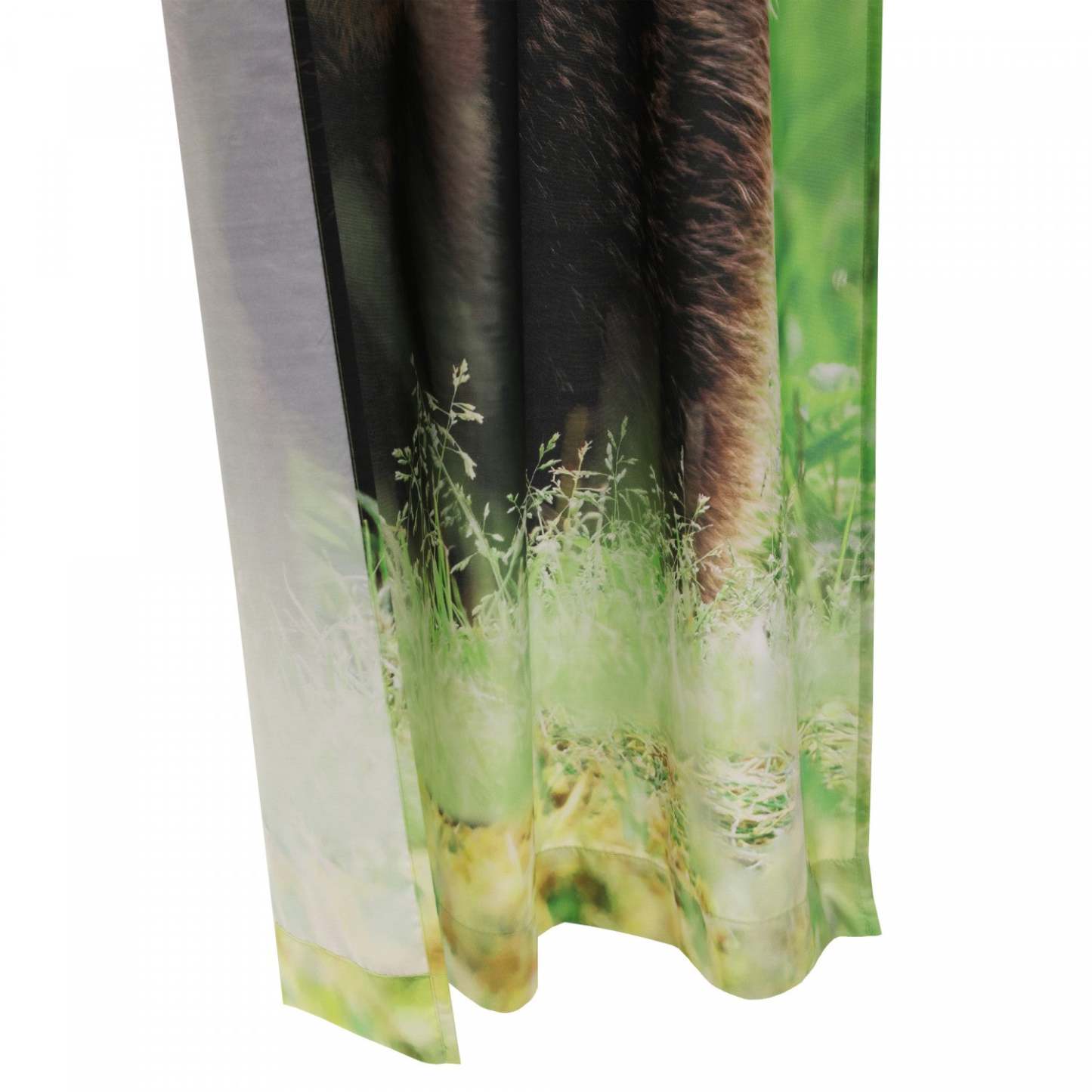 Habitat Bears Light Filtering Pole Top Curtain Panel Paire - 37 x 84|Paire de panneaux de rideau filtrant la lumière passe-tringle Ours d'Habitat - 37 x 84