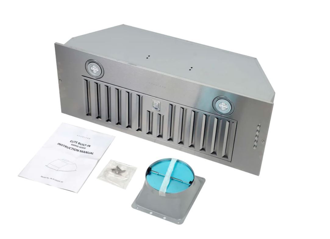 Hotte de cuisinière encastrée Hauslane 30 en acier inoxydable - IN-R100SS-30|Hotte de cuisinière encastrée Hauslane de 30 po en acier inoxydable - IN-R100SS-30