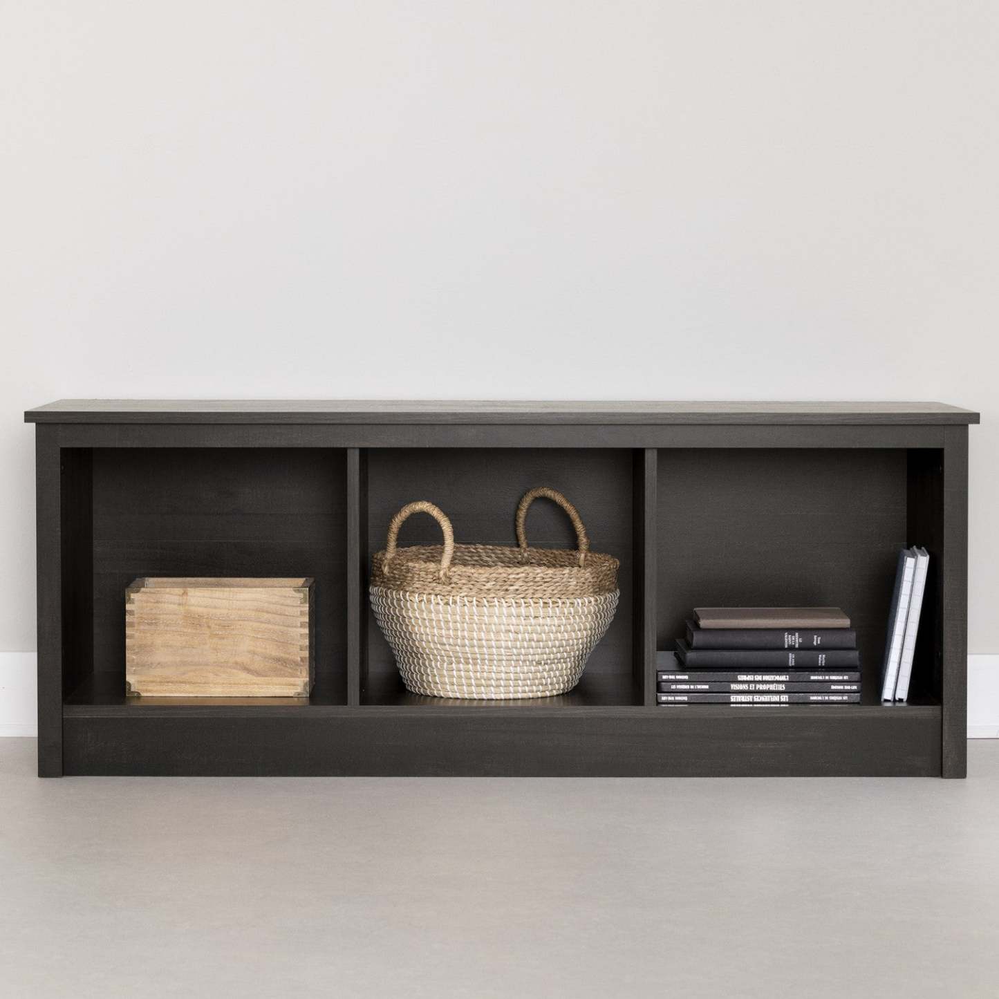 Toza Mudroom Storage Bench - Rubbed Black|Banc de rangement Toza pour vestibule - noir antiqué