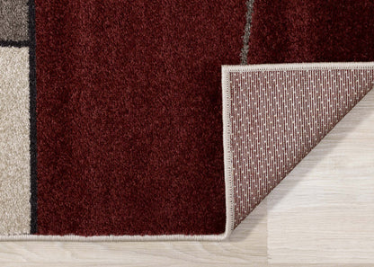 Carpette Charlotte à motif géométrique abstrait - 5 pi 3 po x 7 pi 7 po