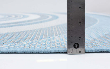 Tapis Neisha Modern bleu clair 160 x 220 cm | D86FB8G4