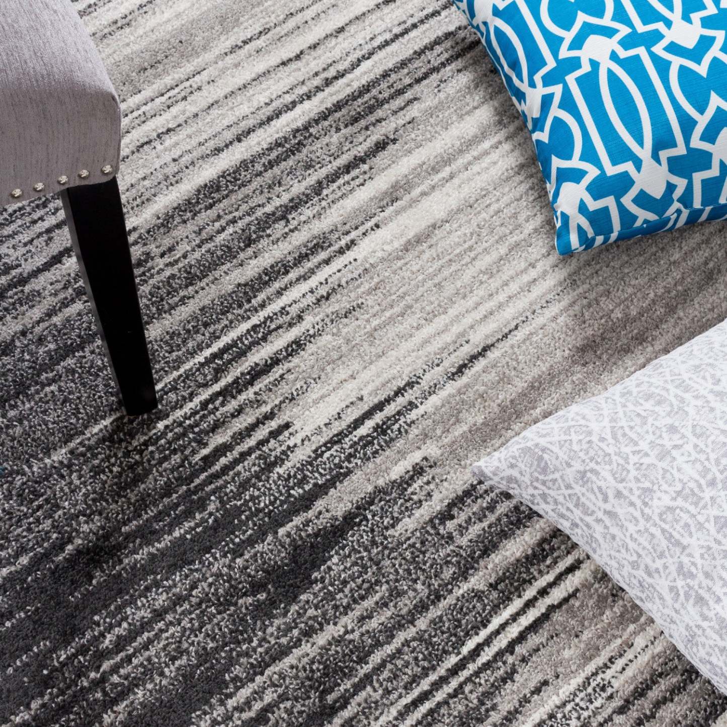 Tapis Lav Grey Waves 3x5|Carpette Lav Waves grise 3 x 5|D80GT5LG