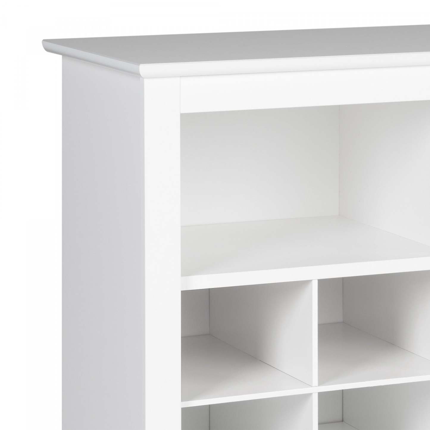 Shoe Cubby Console - White|Console à compartiments pour chaussures - blanche