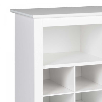 Shoe Cubby Console - White|Console à compartiments pour chaussures - blanche