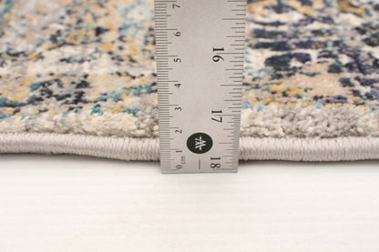 Tapis Bolivar Yalameh bleu-ivoire - 5'3 x 7'6|Carpette Bolivar Yalameh bleu-ivoire - 5 pi 3 pox 7 pi 6 po| D28T7YWW